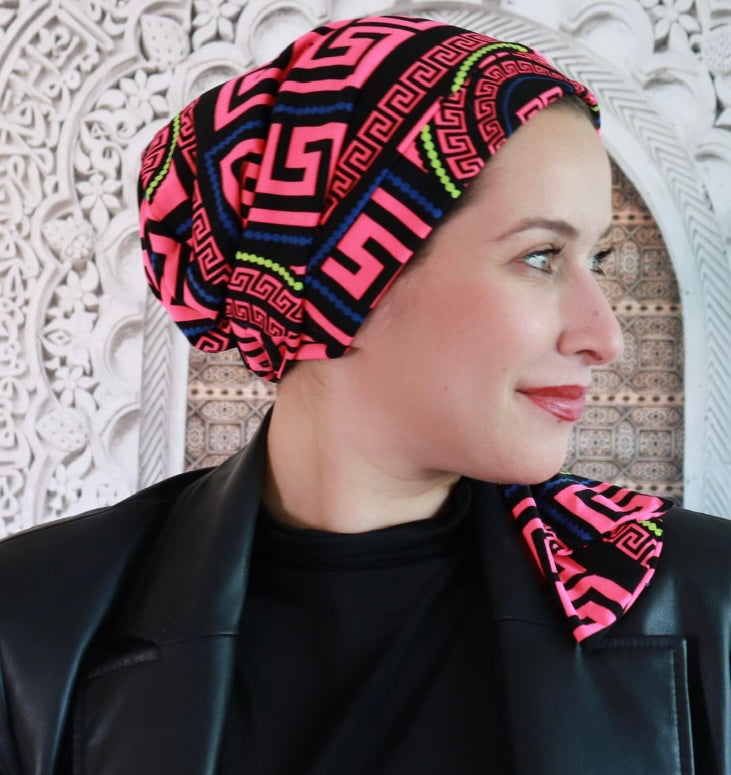 Pinky embellished turban