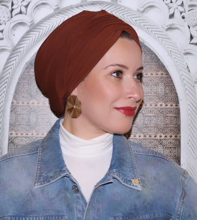 Brown turban