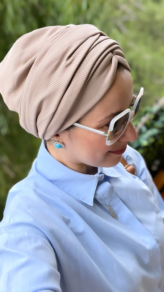 Nude Cotton Turban